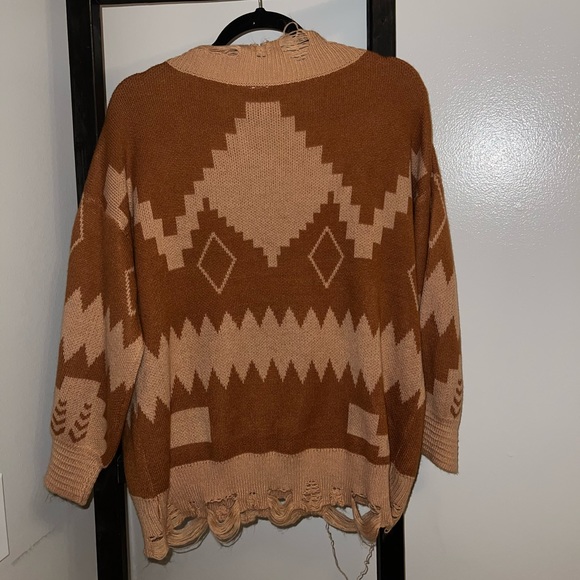 Aztec fringe sweater - Picture 4 of 6